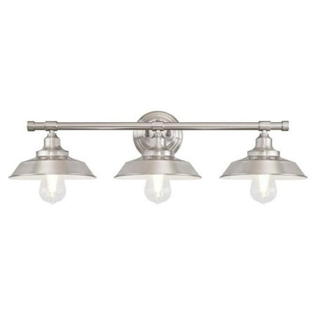 

Westinghouse Lighting 6354400 3 Light Wall Brushed Nickel Finish with Metal Shades