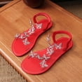 thumbnail image 6 of Fashion Orthopedic Sandals for Womens Plus Size Casual Large-Size Metal Buckle Flat Hollow-Out Outer Wear Bowknot Lightweight Flat Sandals, 6 of 7