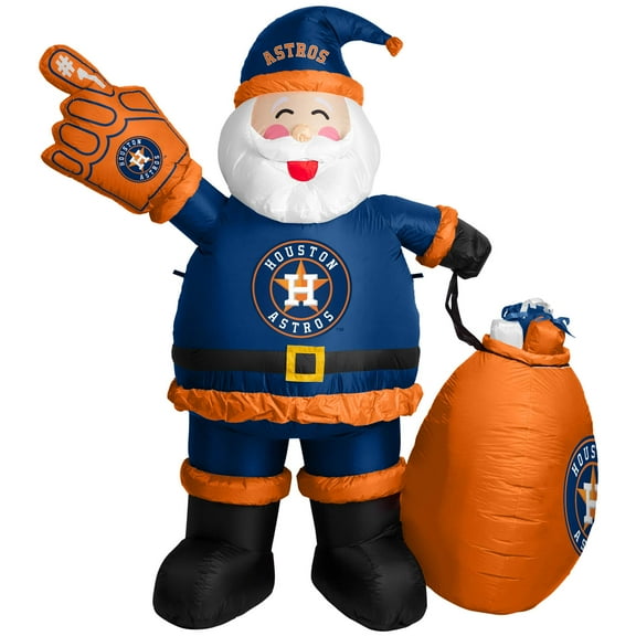 Houston Astros 7' Inflatable Santa
