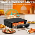 thumbnail image 2 of Ataucjin Electric Pizza Oven,Indoor Countertop Pizza Oven Commercial Pizza Maker Machine for Home with Timer Stainless Steel Pizza Cooker, 2 of 9