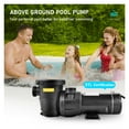 thumbnail image 3 of Swimming Pool Pump , 1.5/2 88-92GPM In/Above Ground Pool Pump w/ Strainer Single/Double Speed High-efficient Circulation ,Amazing Filtration Performance, 3 of 7