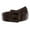 Brown, variant on Women Faux Embossed Alligator Full Grain Leather Square Belt