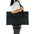 thumbnail image 3 of Seitruly Estuche de transporte para pantalla de computadora portátil, bolsa de almacenamiento multibolsillo, accesorios organizadores para Carpetas de archivos Negro, 3 of 6