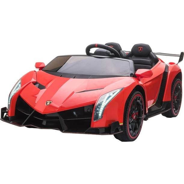 Carro Eléctrico Montable Lamborghini Rojo Usb Mp3 +3 Años