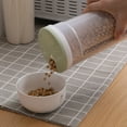thumbnail image 4 of Clear Plastic Noodles Container with Rotating Airtight Lid, Multifunctional Food Storage Box for Grains Cereal Beans Nuts Spaghetti (Blue/1 Pcs) 4.13x11.22", 4 of 7