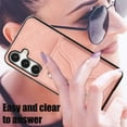 thumbnail image 4 of Allytechgroup Cell Phone Bag Case for Galaxy S24, Crossbody Strap Lanyard Cards Holder Shockproof Zipper Pocket Wallet Case Cover for Samsung Galaxy S24, Rosegold, 4 of 10