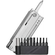 Roxon Spring Assisted Mini Multitool - 13-in-1 Folding Scissors with 9pc Bits Set - Pocket Tool