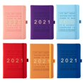 thumbnail image 3 of 2021 English Internal Pages Personal Agenda Planner Schedule Notebook Planner Monthly Planner PU Leather Soft Cover, 3 of 10