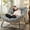 Gray/Rocking, variant on Tappio Outdoor Rocking Egg Chair, Indoor Papasan Chair Rattan Patio Wicker Lounge with Thick Cushion for Bedroom Living Room Garden Porch Backyard, Beige