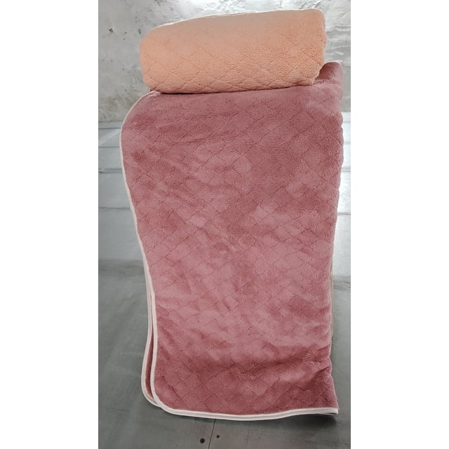 Nvzi toallas absorbentes de forro polar coral, multiusos para baño, gimnasio, ducha, deportes y como toalla. Resiste diversas situaciones sin esfuerzo. 70 x 140 cm (rosa rosado).