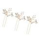 thumbnail image 1 of Pin de pelo de hojas de cristal Baoblaze dorado, 1 of 8