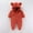 Red, variant on Fluffy Hooded Jumpsuit Long Sleeve Button Animals Romper Halloween Sleepwear Winter Clothes for Christmas or Halloween 0-3 Months