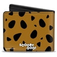 thumbnail image 2 of Scooby Doo Wallet, Bifold, Scooby Doo Close Up Expression Spots Brown Black White, Vegan Leather, 2 of 3