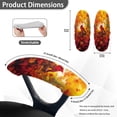 thumbnail image 3 of HELLHERO Maple Leaf Print Office Chair Armrest Covers 2 Pcs, Cardinal Pattern Removable Desk Chair Arm Rest Covers, Stretchable Office Chairs Armrest Cover Padded, 3 of 7
