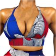 thumbnail image 1 of Blusa informal con almohadilla en el pecho para mujer con cuello en V y escote en V para mujer Pompotops lopia997838, 1 of 4