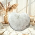 thumbnail image 4 of Kumdkd Faux Wool Heart-Shaped Pillow, 15.75x11.81 Inch Long-Pile Plush Throw Cushion for Living Room Sofa, Bedroom Decor, Cute Brown Gift for Girls, Valentine's Day or Christmas Present, 4 of 6