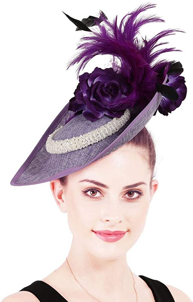 Sinamay Feather Fascinators Hats 20s 