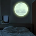 thumbnail image 4 of Pegatina De Pared Jadeshay Decoración Del Hogar Luminosa Forma De Luna 30cm, 4 of 8