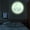 Silver Green, variant on BOKYAN 11.8 inches / 30 cm Luminous Moon Shape Glowing Wall Sticker Home Decor for Children Room Bedroom (Cyan Green Light)