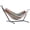 Confetti, variant on Vivere Double Sunbrella Hammock with Steel Stand, Portable Outdoor Lounge, Sand
