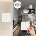thumbnail image 3 of Wireless Light Switch Remote Control Switch Kit Rf 2-Gang Switch And 2 Receivers, 3 of 9
