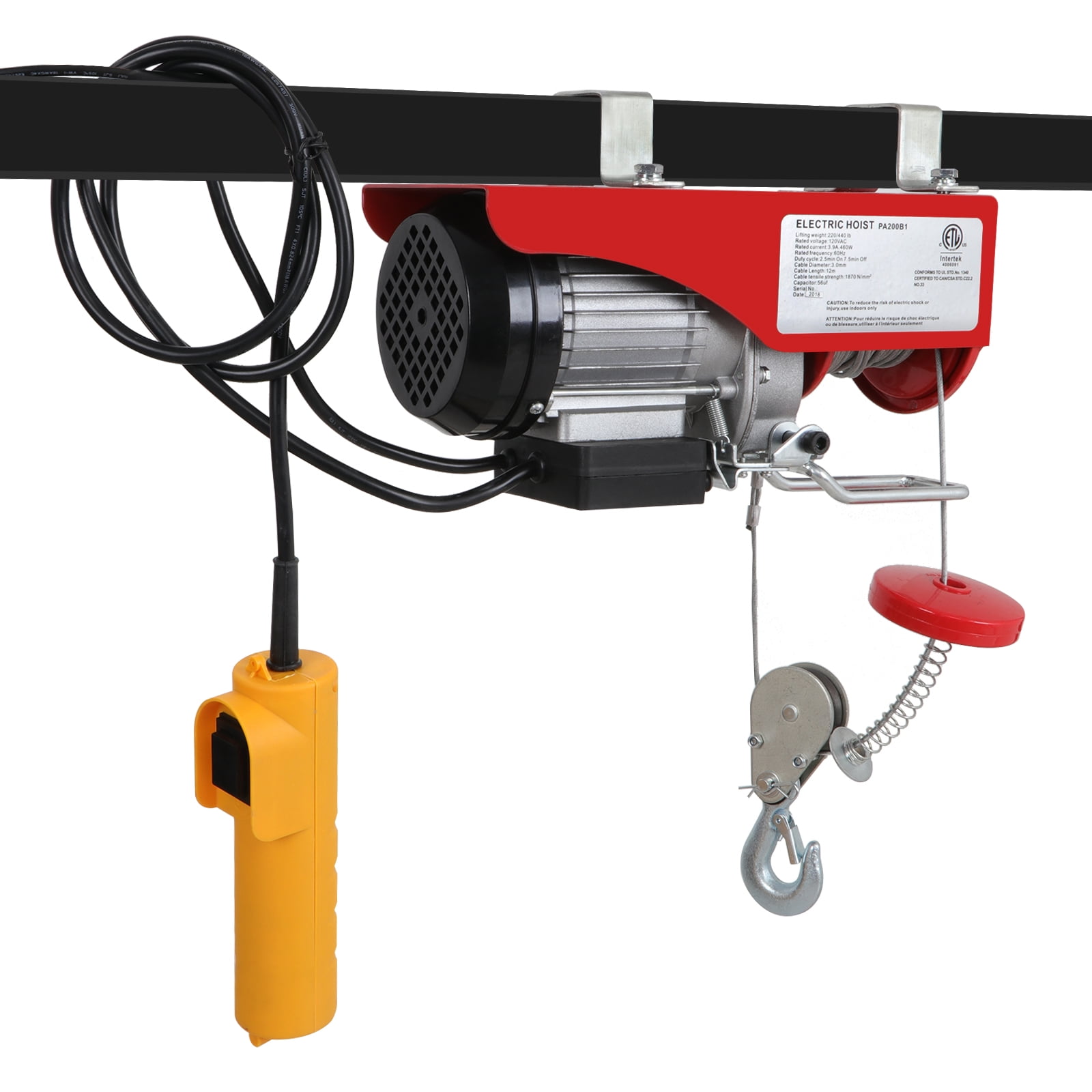 Shop Tuff Stf 4488eh Electric Cable Hoist Garage Storage Tools