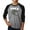 Grey / Black, variant on Boy's Raglan Baseball Word Art T-shirt - T-Rex Head