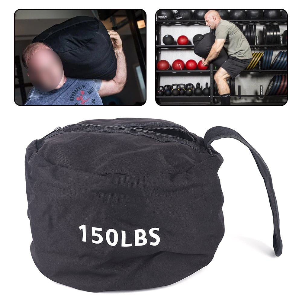 ANQIDI Fitness Sandbag Strongman Weightlifting Filled Sandbags Black
