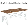 Tribesigns 70" Dining Table for 68 People, Large Rectangular Wood