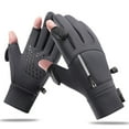 thumbnail image 1 of Waterproof Windproof Warm Winter Gloves with Soft Velvet Lining, Touchscreen Compatible Fingertips for Motorcycle/Bicycle Enthusiasts, Outdoor Activities, Practical & Fashionable, 247 Grey, Size XL,, 1 of 6