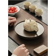 thumbnail image 5 of Chinese Kettle Ru Kiln Ceramic Open Teapot Peach Blossom Yellow Teapot Tea Ceremony Set Milk Oolong Tea Type, 5 of 12