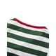 thumbnail image 4 of Pijamas navideños familiares a juego, camiseta de manga larga con estampado de letras y pantalones a rayas. Ropa de dormir para estar en casa., 4 of 9