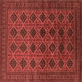 thumbnail image 1 of Ahgly Company Indoor Square Oriental Brown Industrial Area Rugs, 4' Square, 1 of 4