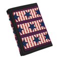 thumbnail image 2 of POLERO Youth Wallet Stars And Stripes Print Slim Trifold Card Wallet for Travel, Polyester Lightweight Kids Trifold Wallet, 2 of 7
