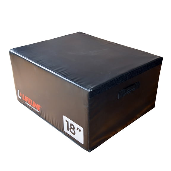 Lifeline Fitness Vinyl Covered Foam Pylo 18 inch Box with Integrated Handles