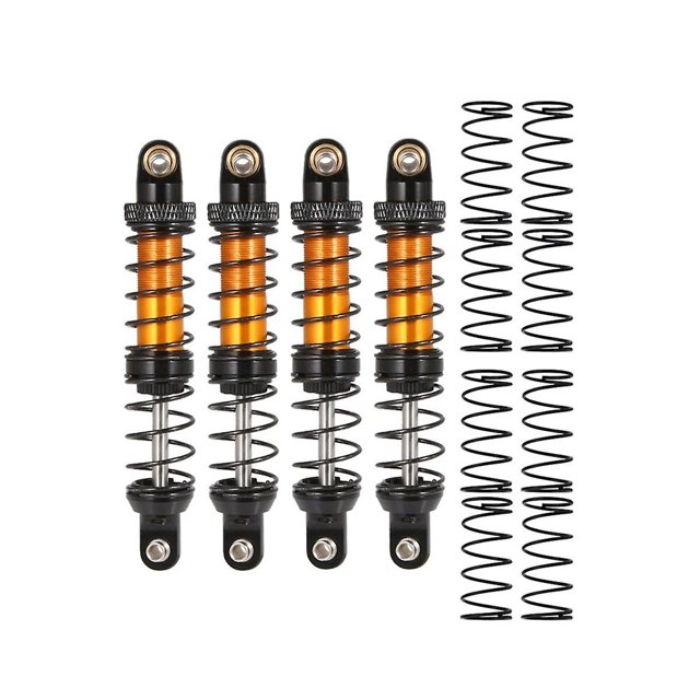 Amortiguador de aceite shaofei 80 mm para coche RC Crawler 1/10 amarillo y negro