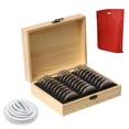thumbnail image 1 of Sidaley Caja de protección de monedas conmemorativa de 30 Uds., caja de colección de monedas, caja de almacenamiento de dinero de cobre cartulina, 1 of 1