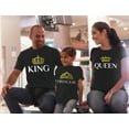 thumbnail image 5 of King Queen Princess Family Matching T-shirts Husband Wife & Girl Valentines Day Queen Black XX-Large / King Black XXXX-Large / Princess Black 4T, 5 of 6