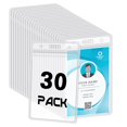 thumbnail image 1 of Porta credenciales BESARME, paquete de 30, PVC transparente e impermeable, 1 of 8