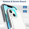 thumbnail image 5 of ELEHOLD for iPhone 14 6.1 inch Case, Armor Rugged Hard PC Soft TPU Hybrid Anti-Drop Camera Lens Protection Shockproof Glossy Non-Slip Slim Fit Case for iPhone 14,White, 5 of 5