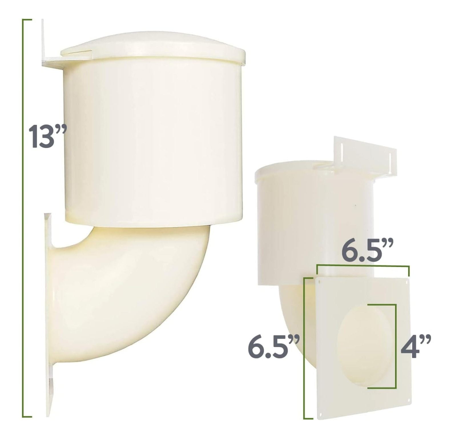 Natural Energy Saving Dryer Vent Closure - Outside Dryer Vent Cover Adapts to Outdoor Siding