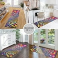 thumbnail image 6 of Yayeee Runner Rug for Bedroom 2'x6' Machine Washable Hallway Non Slip Mat, Colorful Wavy Plaid, 6 of 8