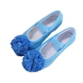 thumbnail image 2 of jianru Ballet Shoes for Girls Elastic Straps Non Slip Soft Sole Floral Canvas Professional Dance Shoes for Toddler Kids, 2 of 9