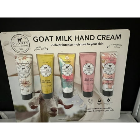 DIONIS Goat Milk Hand Cream 1 Ounce (Pack of 5) New for holiday 2024