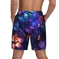 thumbnail image 2 of Lsque Mens Swim Trunks Magic Colorful Forest Leaves Pattern - Bathing Suit Compression Liner - Beach Swim Shorts Swimwear - (S-3XL) - Stretch Quick Dry -Small, 2 of 9