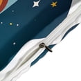 thumbnail image 4 of 3 Pcs Soft Bedding Set, Includes 1 Duvet Cover with Zipper And 2 Pillow,Shams Cartoon Space Astronaut Full(79"×90"), 4 of 8