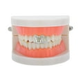 thumbnail image 2 of Unique Bargains 1 Pc Fake Grills Hip Hop Rhinestone Heart Teeth Grillz Silver Tone, 2 of 6