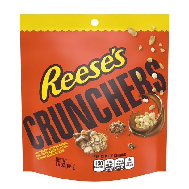 Reese's Crunchy Peanut Butter Chocolate Candy, 6.5 Oz.