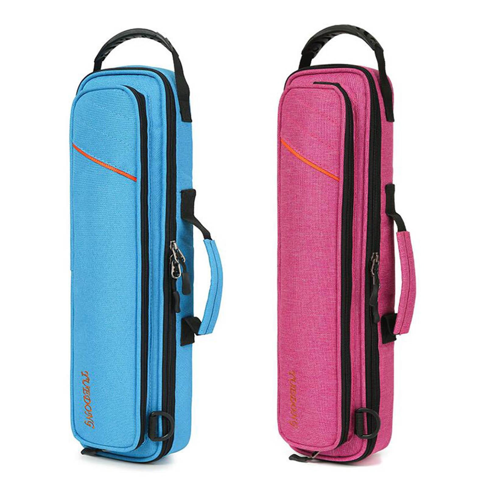LeeQinersw Flute Bag Backpack Durable Flute Accessories Soft Instrument Bag Flute Bag Flute Red