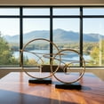 thumbnail image 3 of Alyssa Metal Round Table Ornament Set (Set of 2), 3 of 5